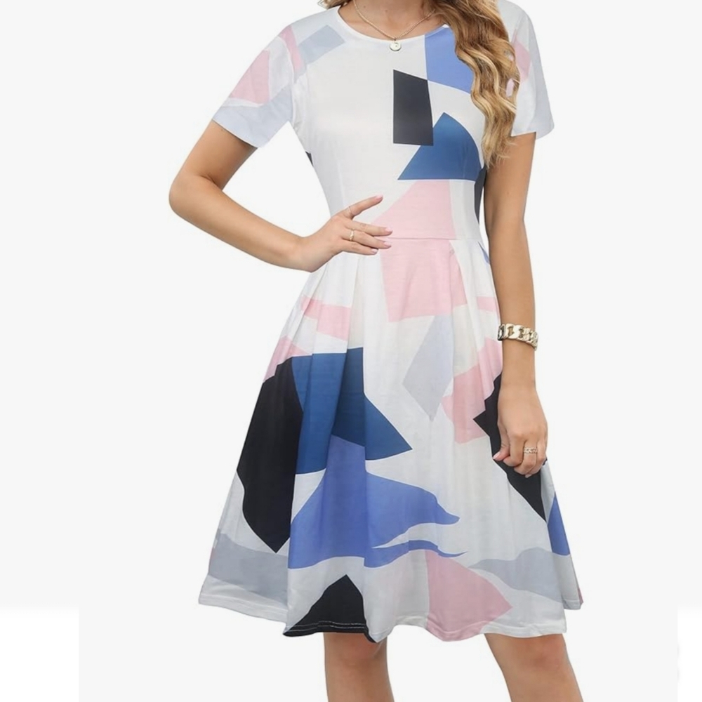 Abstract Print Women's Dress